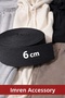 6 cm Black Waist Leg Skinny Skirt Elastic Flat Wide 5 Meters