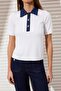 Ekru Denim Garnili Polo Yaka Triko Bluz TWOSS26BZ00290 - 3