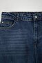 Mavi Paçası Kesikli Yüksek Bel %100 Pamuk Non-Stretch Straight Fit Jeans TBBAW26CJ00039 - 4