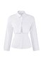 Limited Edition Beyaz İkili Parçalı Lycralı Poplin Bedene Oturan Gömlek TWOSS26GO00064