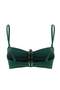 Green Strapless Covered Bikini Top with Cast Accessories Tbess26Bu00014 - 5