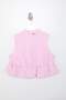 Pembe Teen Pötikareli Balon Dokuma Bluz TWOSS26BZ00315 - 5