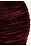 Women's Velvet Gathered Pencil Skirt - 2