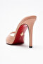 Women's Pointed Toe Thin Heeled Slippers Sona Nude Skin - 5