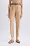 Carrot Fit Gabardine Fabric Pants High Waist Short Leg D2732Ax24Sm - 4