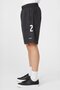 Men Brand Logo Basic Shorts, Black - 3