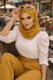Mustard Drawstring Ready Shawl - 2