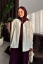Zero Sleeve Dress Burgundy - 2