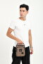 Brown Canvas Men's Hand and Shoulder Bag - Adjustable Crossbody Messenger Bag - 2