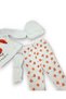 Baby Girl 5-Piece Floral Patterned Bow Detailed Hospital-Issued Bodysuit Set 100% Cotton Newborn Bodysuit - 7