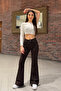 Women High Waist Stretch Fabric/Stretchy Flared Pants - 6