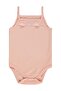Combed Cotton Rope Strap Lace 3-9 Months Girl Snap Fastener Bodysuit - Powder 3-6 Months - 2