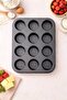 12-Cavity Muffin Cake Mold Non-Stick Cupcake Tray – Oven Safe Metal - 4