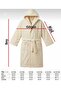 Bayaz Triga Hooded Cotton Children's Bathrobe - Palm Tree Embroidered - 4