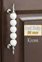 Pearl Handle 96 mm Chrome Kitchen Handle Drawer Cabinet Door Handle Metal Furniture Cabinet Handles