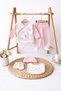 100% Cotton Newborn Baby Girl 10 Piece Hospital Release Bodysuit Set - Boxed