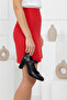 Genuine Leather Black Women's Heeled Leather Shoes Shn-0278 - 5