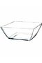 3 PCS SQUARE BOWL SERVICE BOWL LARGE SIZE BOWL SALAD SERVICE MIXING BOWL 24 CM X24 CM.3 pieces - 5
