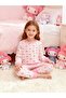 Girl's Pink My Melody Patterned Long Sleeve Cotton Pajama Set with Cuff Details - 2