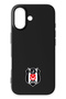 iPhone 16 Compatible Beşiktaş Logo Black Phone Case