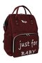 Bag Star Team Printed Just Baby Care Bag and Thermos Bag - Burgundy - 4