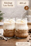 Set of 2 Gourd Latte Glasses with Straws Nordic Style Glass Cups Coffee Cocktail Presentation Glass 500ml