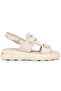 Tauri Genuine Leather Comfort Orthopedic Women's Sandals Beige - 2