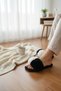 Women's Furry House Slippers with Pompoms, Stylish and Comfortable Daily Dowry Slippers - 2