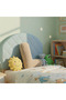 Plush letter L pillow decorative cushion cream color teddy fabric large size 50 cm