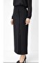 Modest Plus Size Stone-Detail Pleated Lined Portoriko Mom Skirt - 6