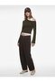 Asymmetric Neckline Long Spanish Sleeve One Shoulder T-Shirt - 2