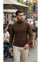 Men's Half Turtleneck Knitwear Sweater - 2