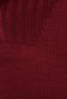 Men's Slim Fit Slim Fit Dobby Zippered Burgundy Stand Collar Sweater - 6