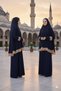 Women's Solid Color Prayer Dress with Seasonal Headscarf, Anti-Sweat Prayer Clothing, Draped Ferace