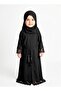 Elegant Black Abaya for Girls (3 Years) with Hijab & Belt – Ramadan & Eid Wear - 3