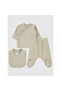 3-Piece Basic Bodysuit Sets - Beige - 7