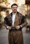 Men's Regional Dress Botani Patterned Shalwar Set, Regional Outfit with Shawl U Shepik Pushi Gift - 4