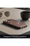 iPhone 16 Pro Max Leather Case, MagSafe, Slim Fit, Durable, Metal Buttons, Dark Brown - 4