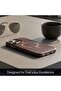 iPhone 15 Pro Max Leather Case, MagSafe, Slim Fit, Durable, Metal Buttons, Dark Brown - 5