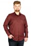 Mode XL Men's Shirt Gabardine Double Pocket 20360 Plum