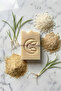 Natural Rice Bran Soap Set of 5 — Normal and Combination Skin, Cold Method, Handmade, 100 g X5 - 2