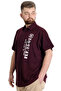 Mode XL Large Size Men's T-Shirt Polo Pieced Flt 23329 Plum - 2