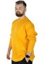 Mode XL Large Size Long Sleeve Half Fisherman Sweater 22558 Mustard - 2
