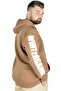 Mode XL Men's Sweat Hoodie Kangaroo Wintergame 22541 Milkycoffee - 3