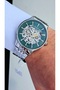 Skeleton Limited Edition Men's Wristwatch - Skeleton Automatic - Stainless Steel Ss-Green - 8