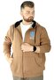 Mode XL Men's Sweat Zipper Closure Free Your Mind 22536 Sütlükahve