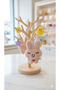 Cute Expression Plush Rabbit Keychain Series - Bag Accessory with Heart and Smile Detail, Gift - 7