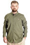 Mode XL Large Size Men's Shirt U.Kol Tom Oxford 23303 Khaki
