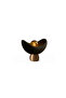 Luna design table lamp with black and bronze accents, soft amber light, rustic bulb included, 20 x 37 cm - 4