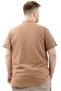 Fashion XL Big Size Men's T-Shirt Buttoned Judge Collar T-Shirt U24339 Milk Coffee - 4